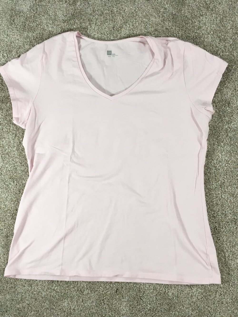 Gap Top Womens Size XXL Pink Cotton Spandex